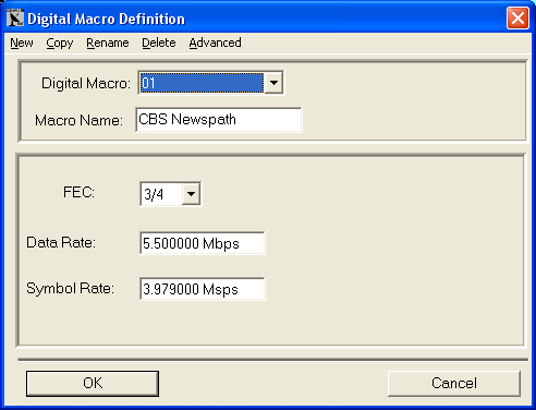 Defining a digital macro