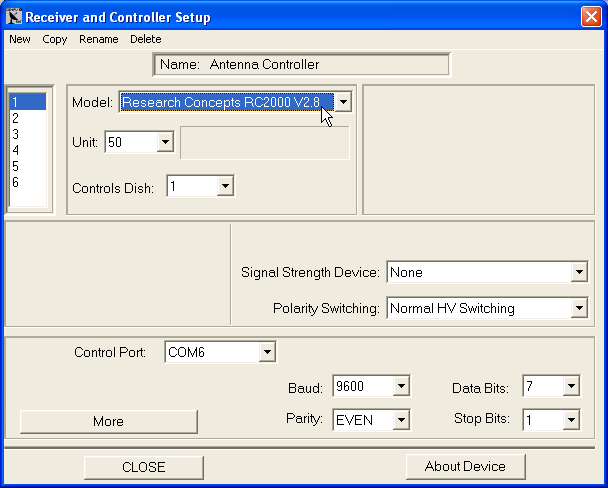 RC2000 Driver Selection