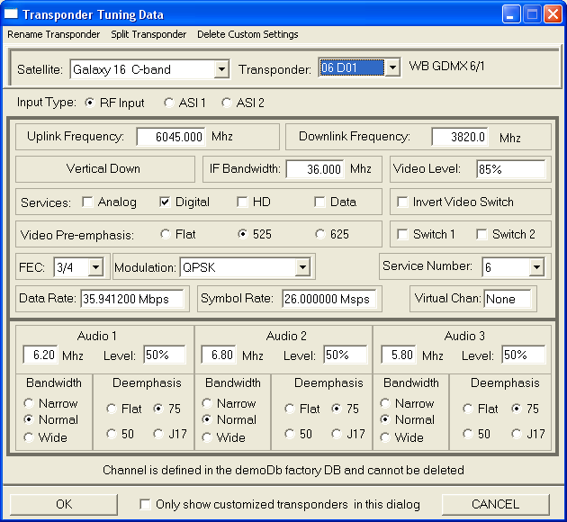 The transponder database